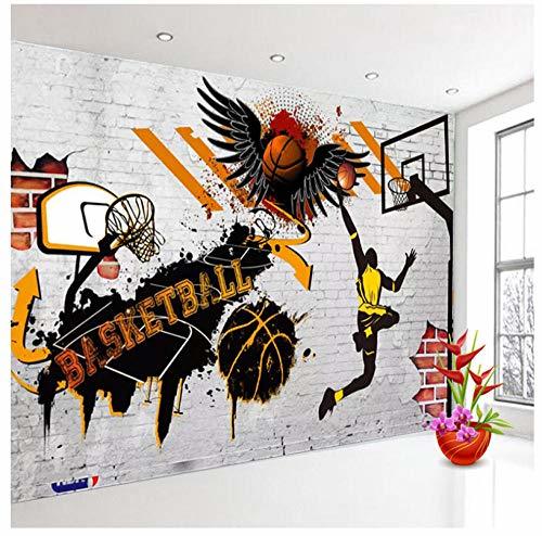 Place Murales de pared 3D personalizados Papel tapiz de baloncesto Cartel Foto Papel