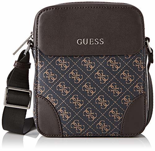 Moda Guess - Manhattan Logo, Fundas de carnés Hombre, Marrón