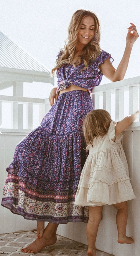 SPELL DAHLIA MAXI SKIRT