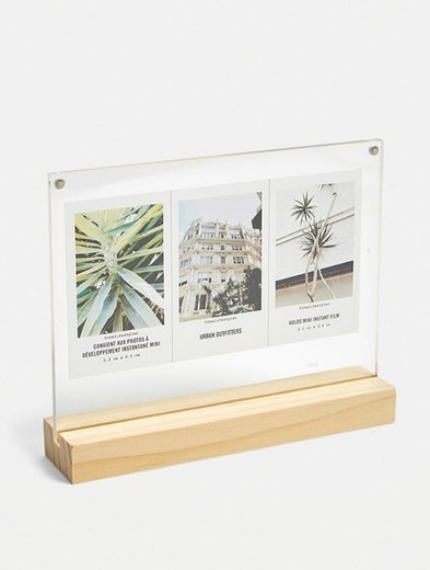 UO Wood Instax Mini 3-Picture Frame