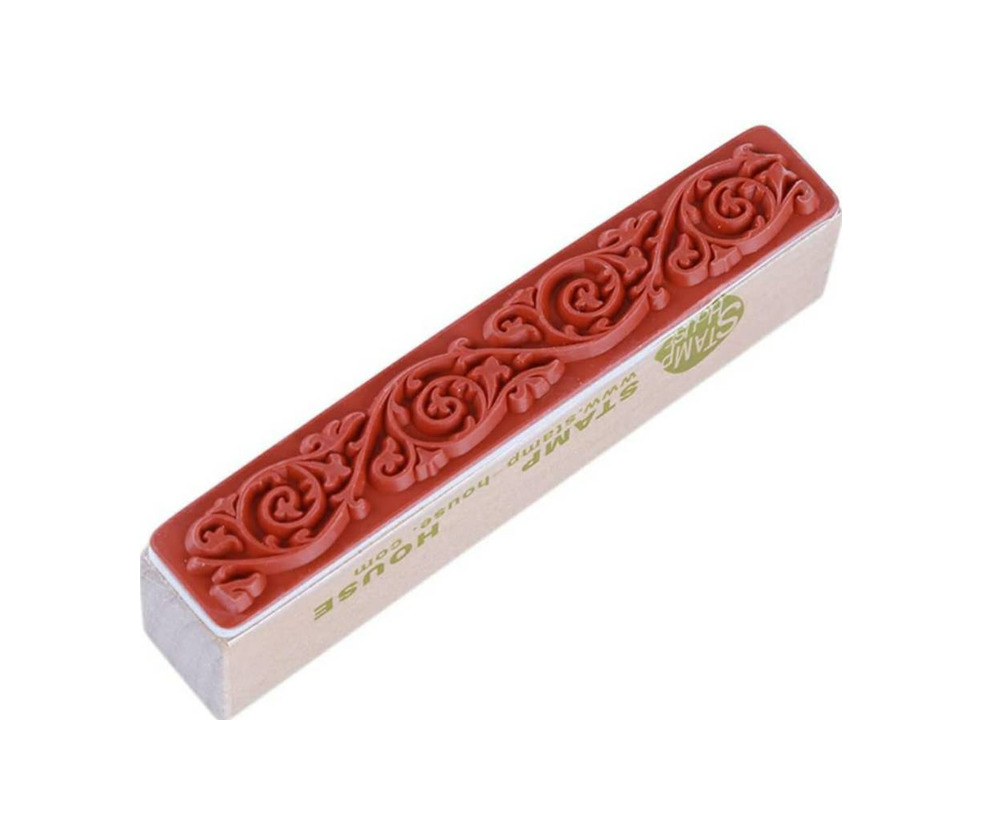 Productos INSEET Retro Wooden Rubber Stamp Seal Flower Floral Lace Bor