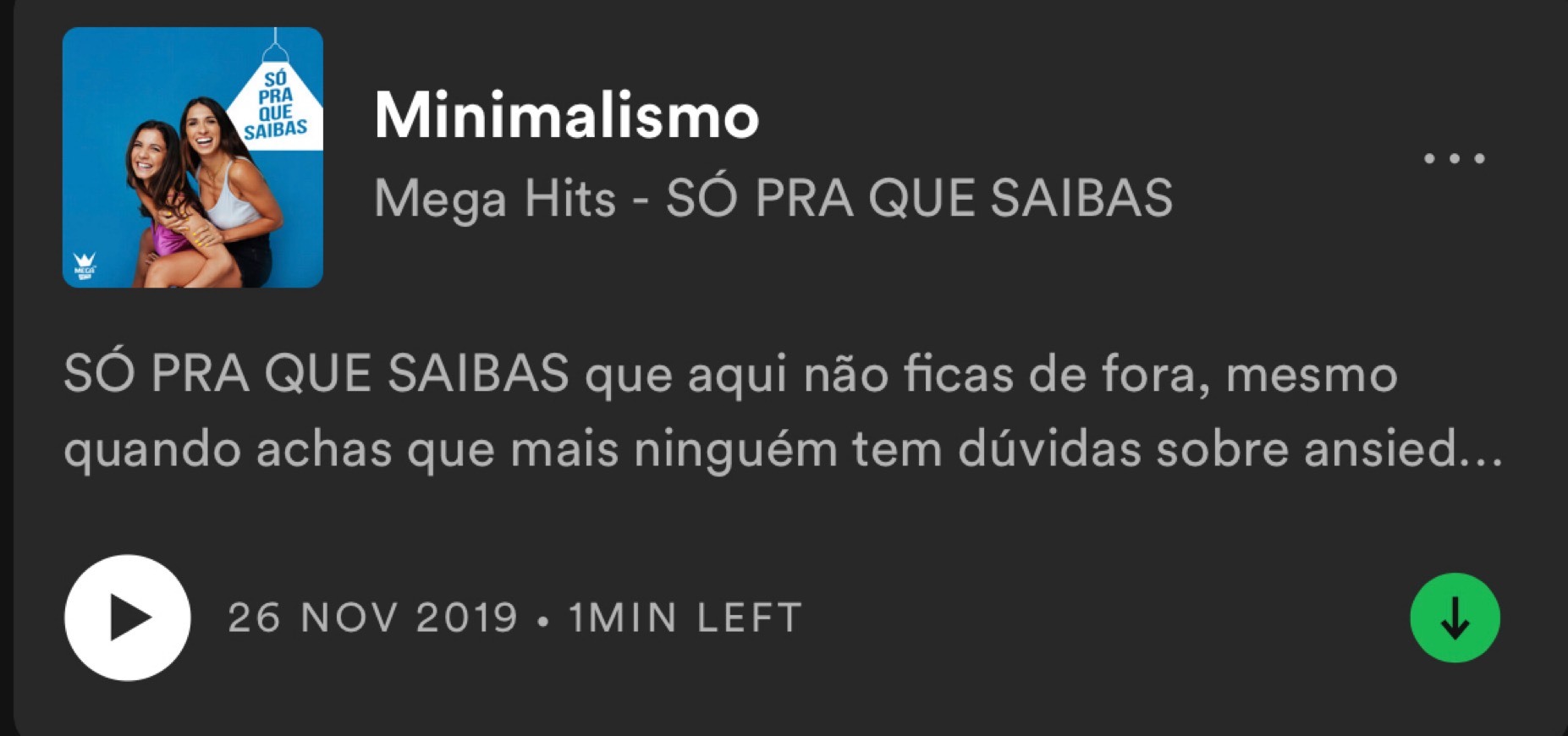 Moda Só Pra que Saibas - ep. Minimalismo 