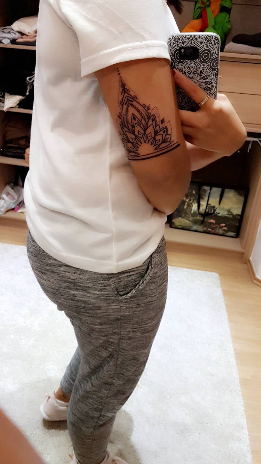 Fashion Back arm tattoo