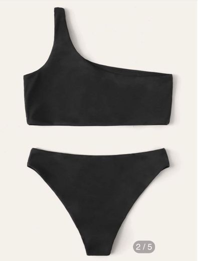 Bikini  asimétrico negro