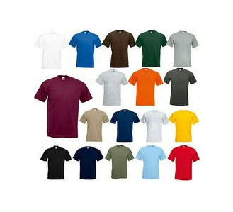 Moda Fruit of the Loom Heavy Cotton tee Shirt 5 Pack Camiseta, Gris