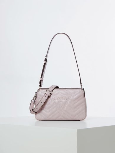 ZANA QUILTED-LOOK SHOULDER BAG