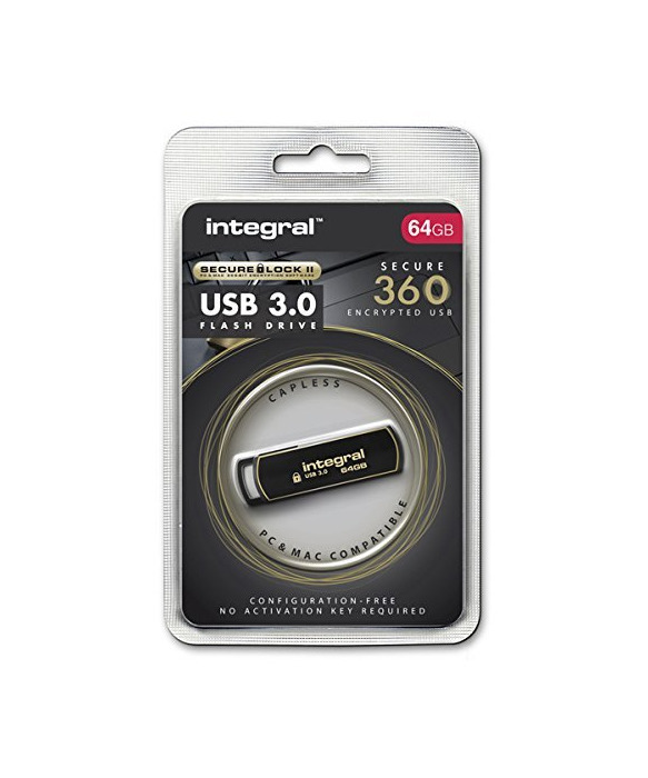 Productos Integral 64GB Secure 360 Encrypted USB3.0 Unidad Flash USB USB Tipo A