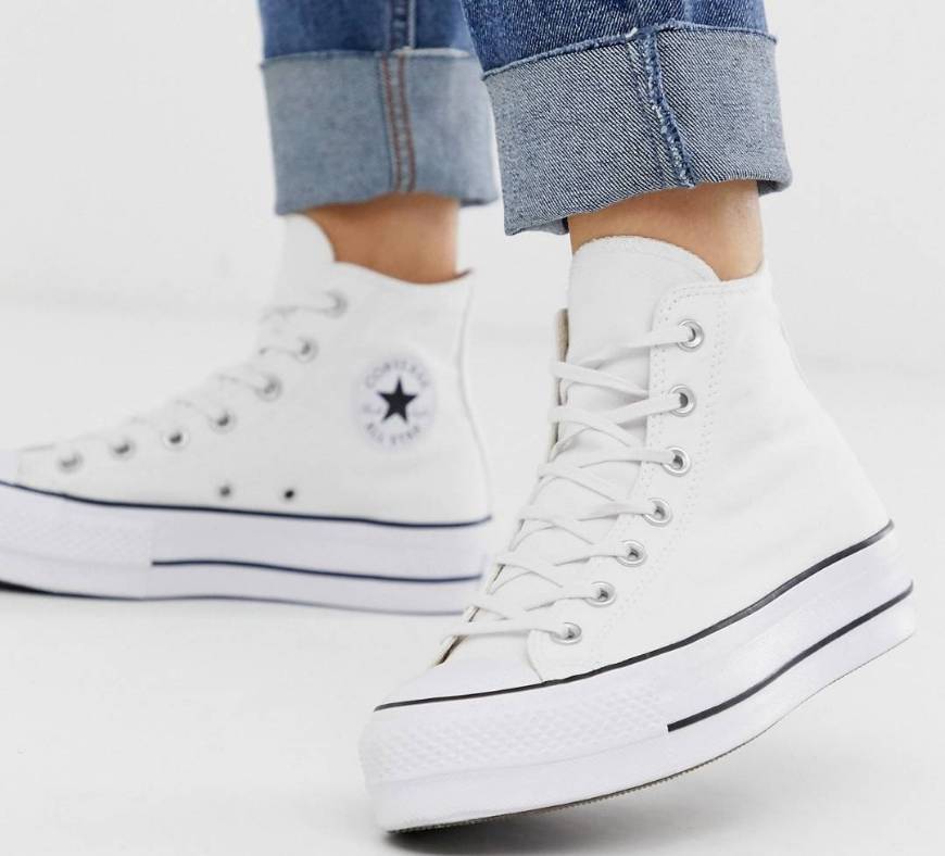 Moda PLATFORM WHITE CONVERSE
