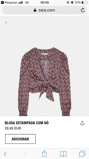 Blusa com nó