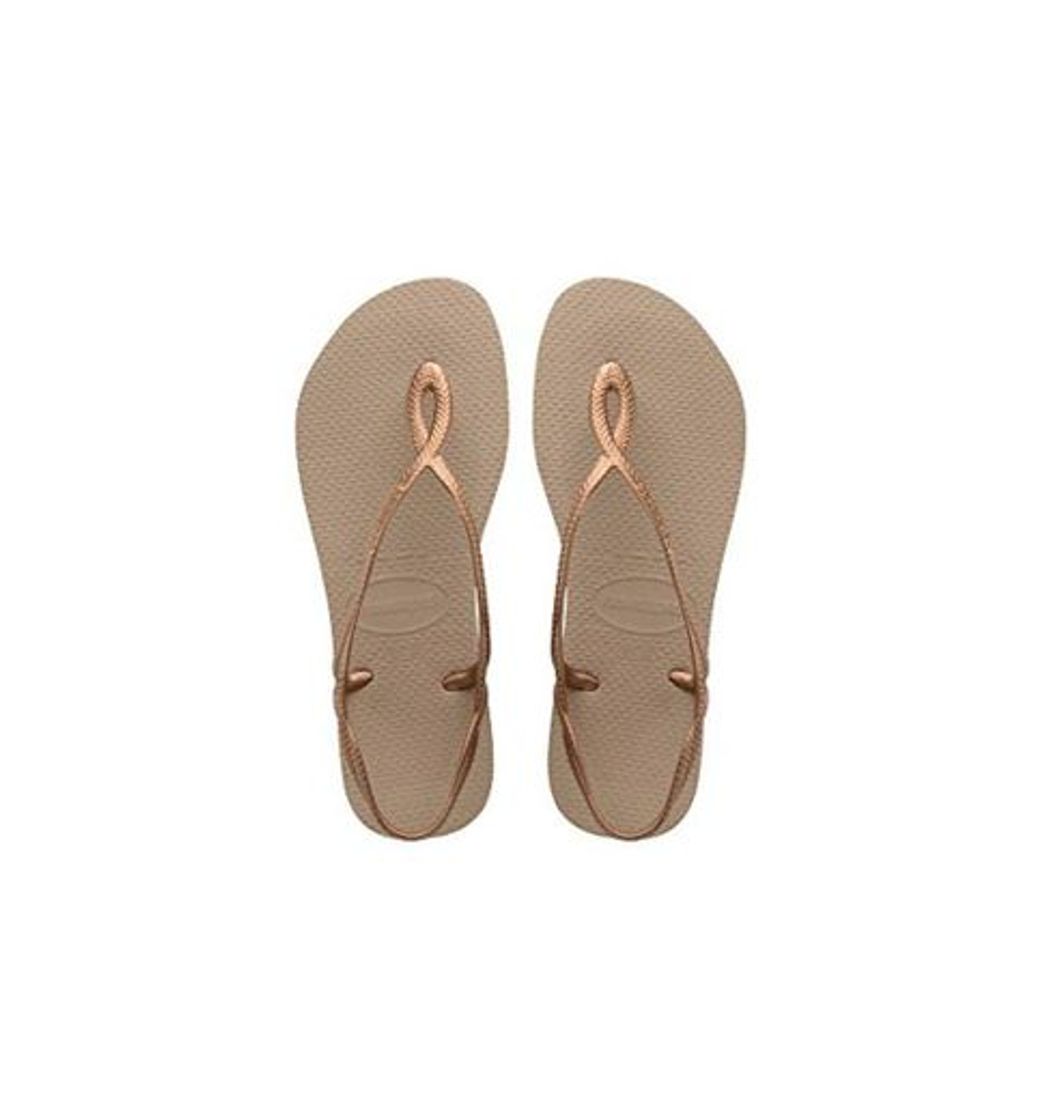 Moda Havaianas Luna, Sandalias para Mujer, Dorado