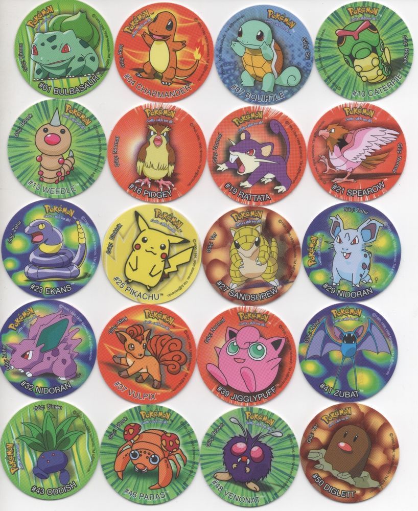 Producto Tazos de pokemon