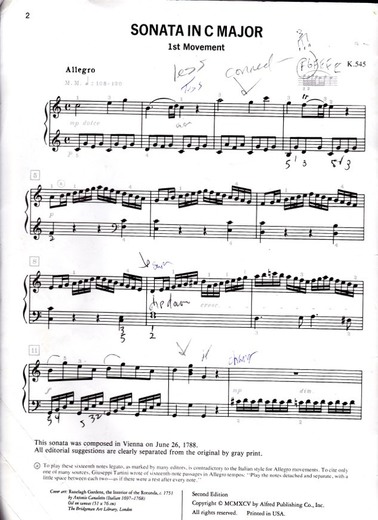 Piano Sonate No.15 k.545 1st mov. - W.A.Mozart 