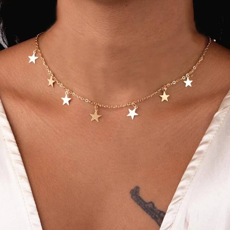 Fashion Colar com estrelas apenas 0.90€