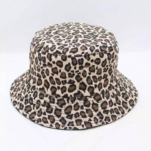 Chapéu padrão leopardo 