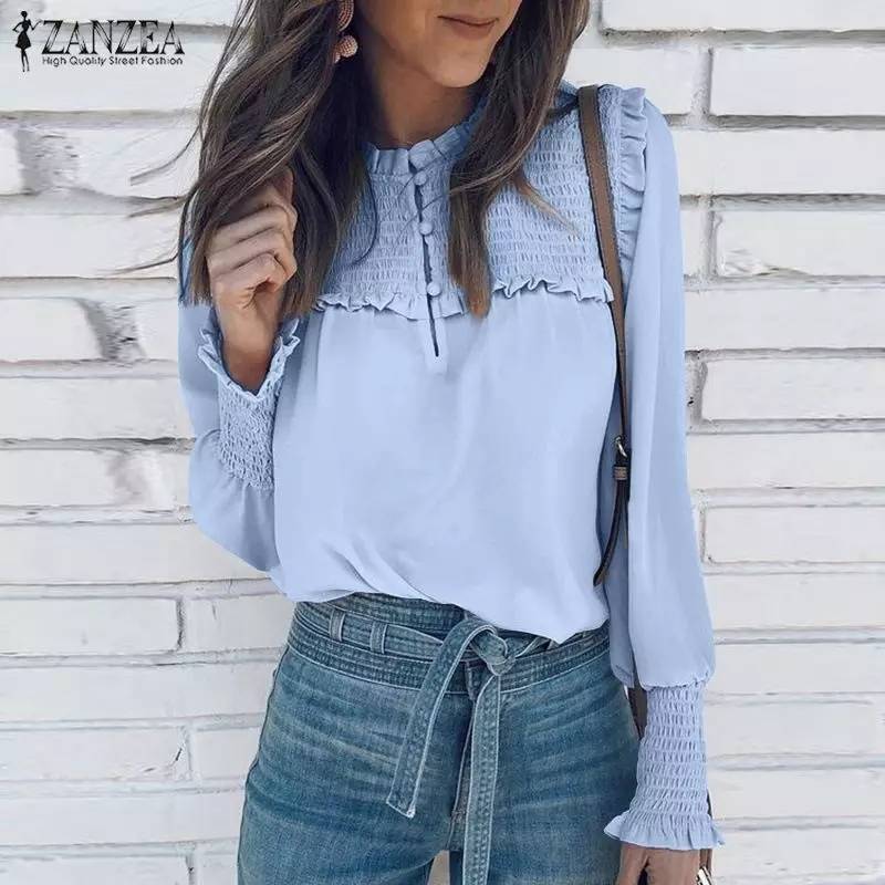 Moda Camisa azul bebé 