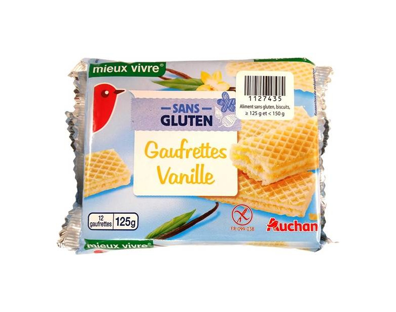 Products Waffers de Baunilha sem glúten 