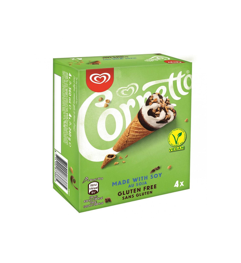 Productos Cornetto de Nata sem glúten 