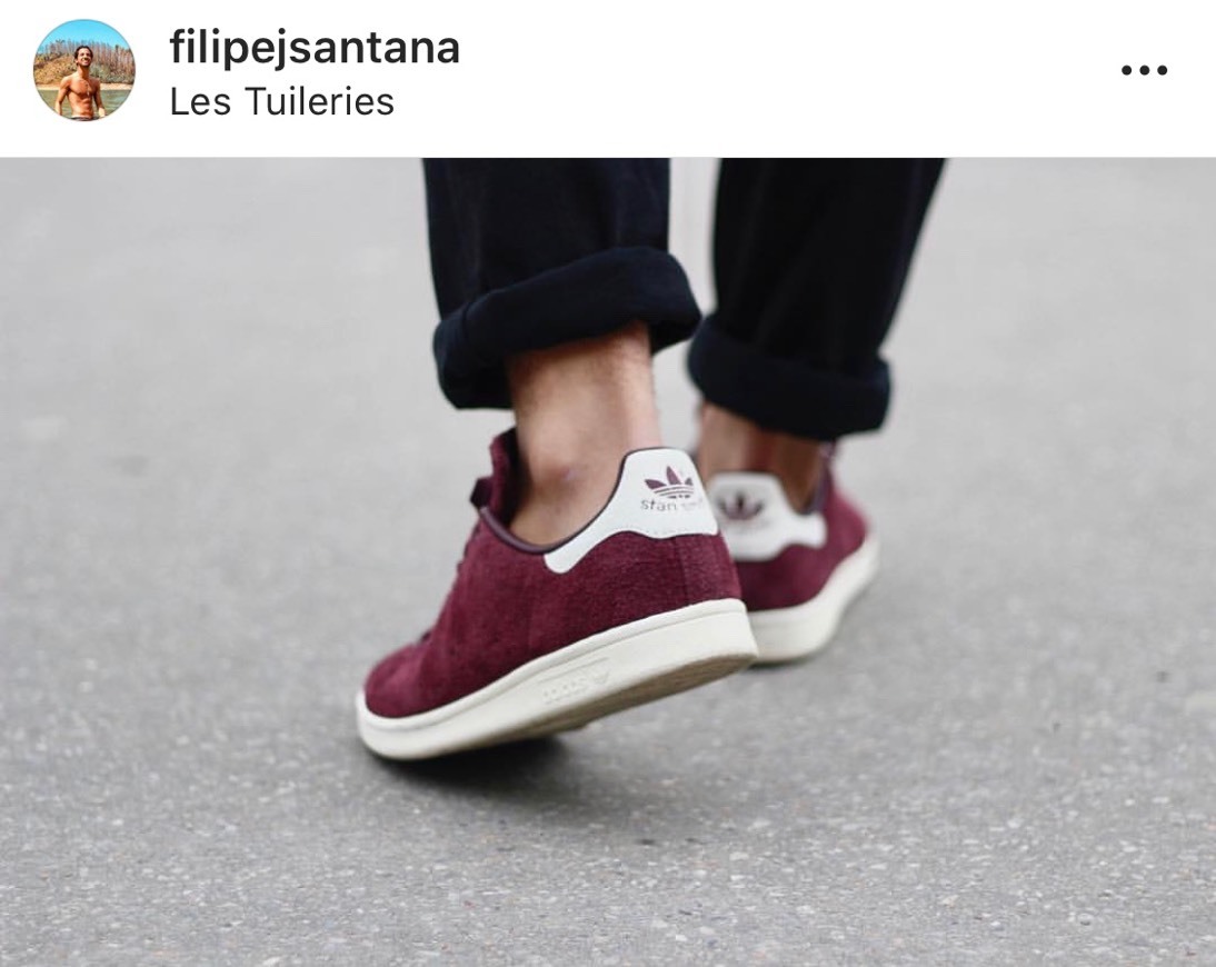 Fashion Stan Smith Burgundy Suede 