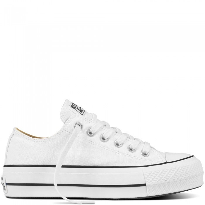 Moda All Star Plataforma em Branco