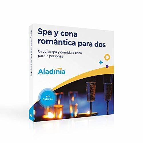 ALADINIA Box Caja Regalo Pack SPA y Cena Romántica para Dos con