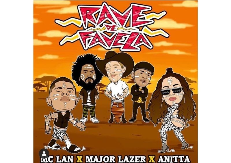 Moda MC Lan, Major Lazer, Anitta - Rave de favela 