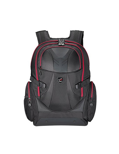 ASUS ROG XRANGER Mochila Nylon, Caucho Negro/Rojo - Mochila para portátiles y