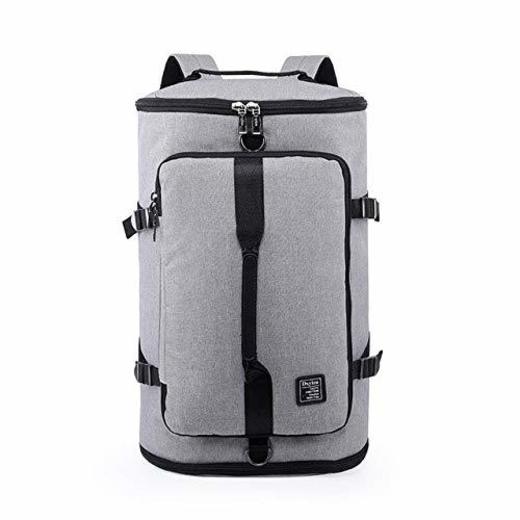 QWKZH Mochilas Men Travel Bags Canvas Shoulder Laptop Backpack Large Capacity Short