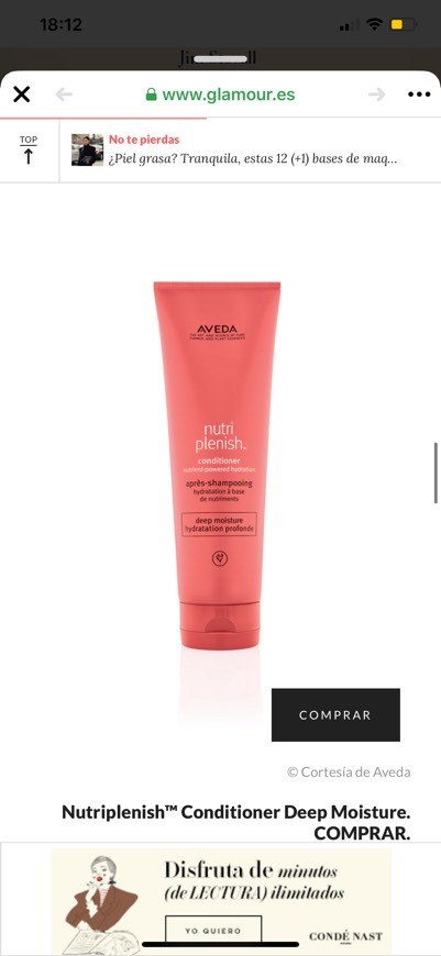 Producto Aveda acondicionador