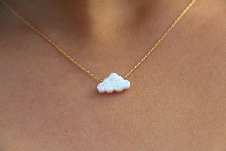 Social Opal cloud necklace 