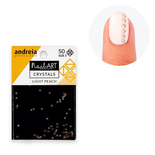 Andreia Crystals Light Peach 3 » Nail Art » Unhas » Pluricosmética