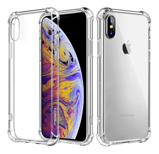 Capa Mkeke compatível com iPhone XR, capa transparente antia