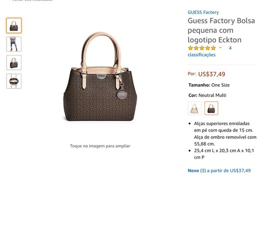 Guess Factory Bolsa pequena com logotipo Eckton 