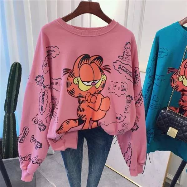 Moda Sudadera Garfield 