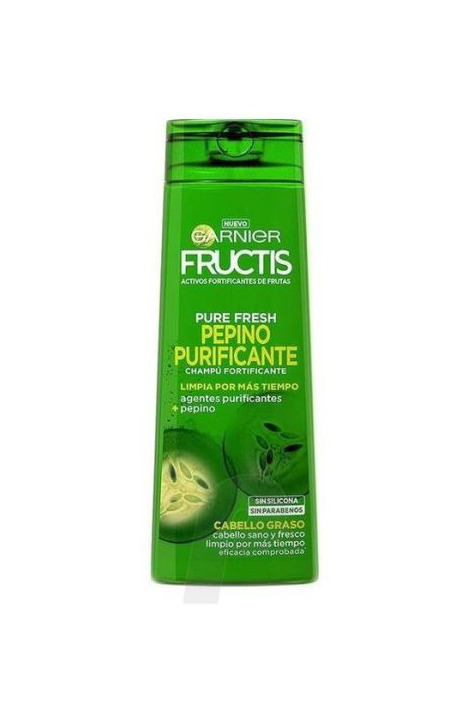 Belleza Garnier Fructis Champú Cabello grasas pepino Fresh con extracto de pepino