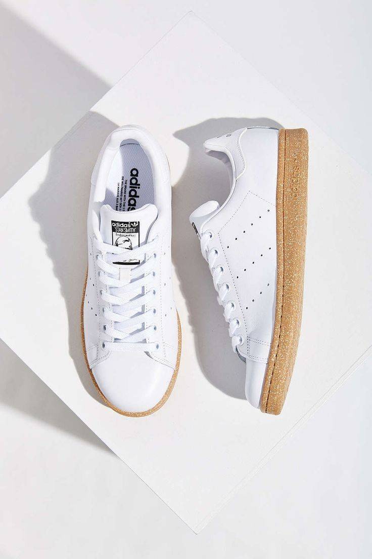 Products Adidas Stan Smith White & Brown Sole 