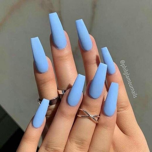Blue nails 🥶