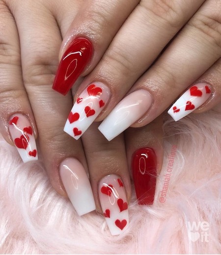 Heart nails ❤️