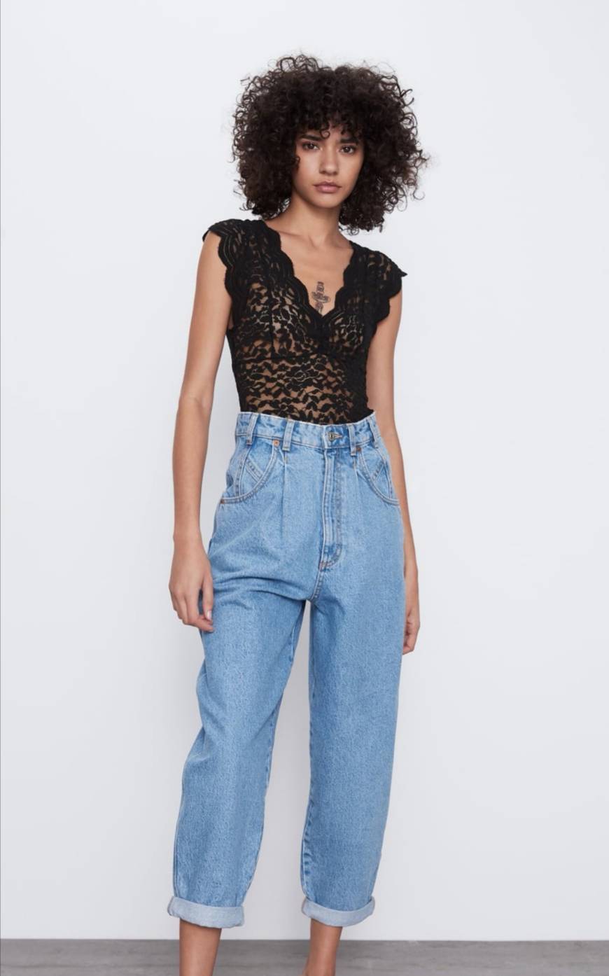 Social Blusa de renda