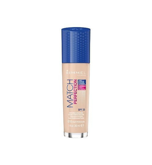 Belleza Rimmel Partido luz Fundación perfecta po True Marfil