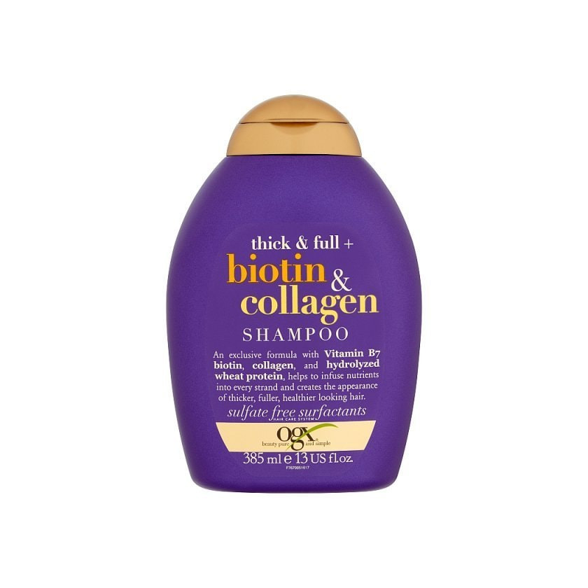 Producto OGX Biotin & Collagen Shampoo