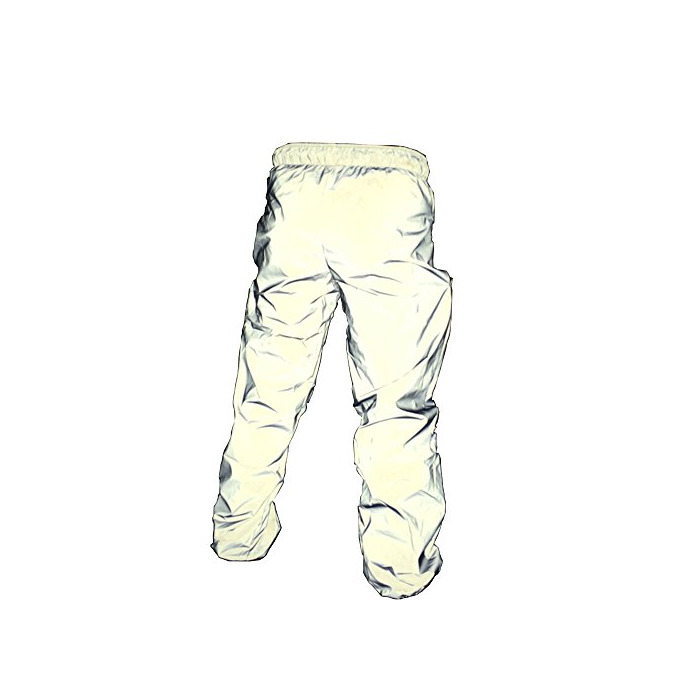 Social NewL Pantalones Reflectantes para Hombre Gris M