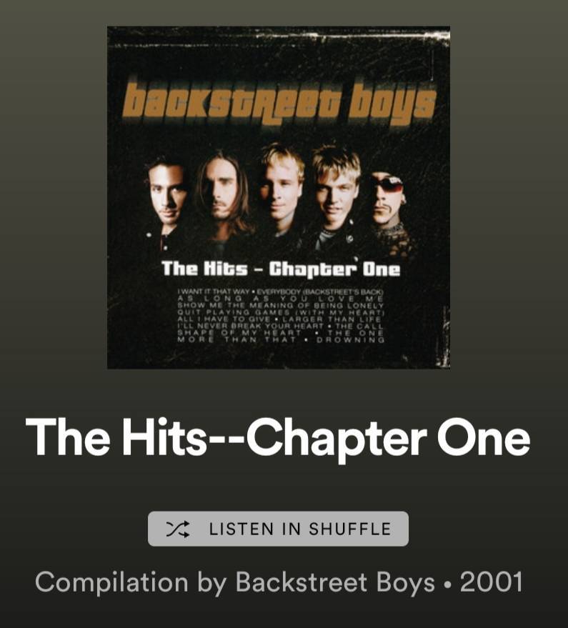 Music Backstreet Boys - The Hits Chapter One