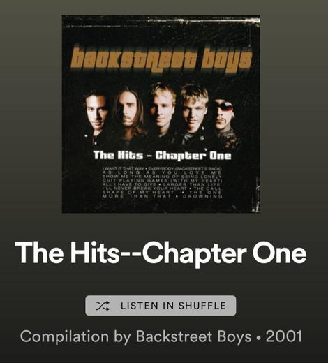 Backstreet Boys - The Hits Chapter One