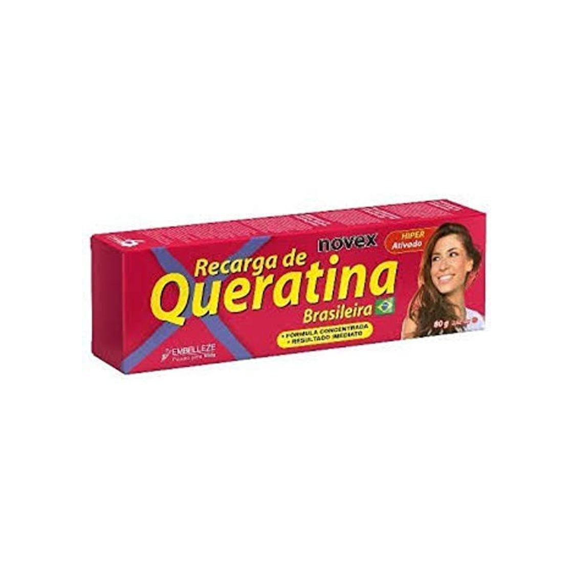 Beauty Novex Recarga de Queratina Brasileña 80gr - Brazilian Keratin - Sin sal