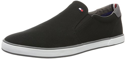 Places Tommy Hilfiger Iconic Slip on Sneaker, Zapatillas para Hombre, Negro