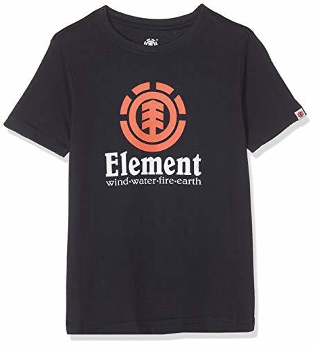 Fitness Element Vertical SS Boy Camiseta de Manga Corta, Niños, Azul