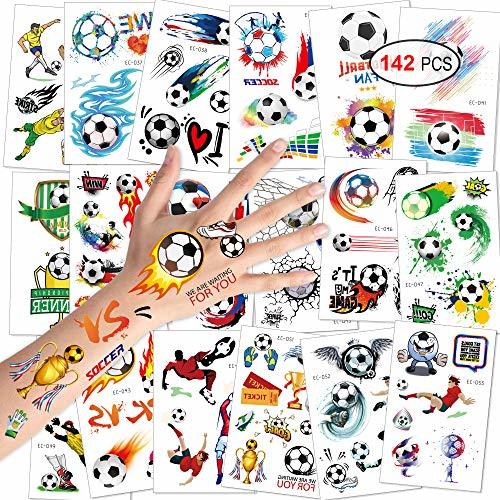 Product Konsait fútbol Tatuajes temporales niños Falso Tatuaje Temporal Pegatinas Tatoos Infantiles Chicos