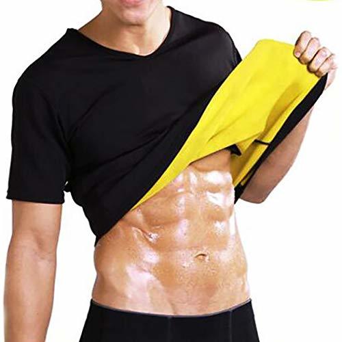 Fitness NOVECASA Sauna Camiseta Sudoración Hombre Neopreno Body Shaper Transpirar para Quema Grasa