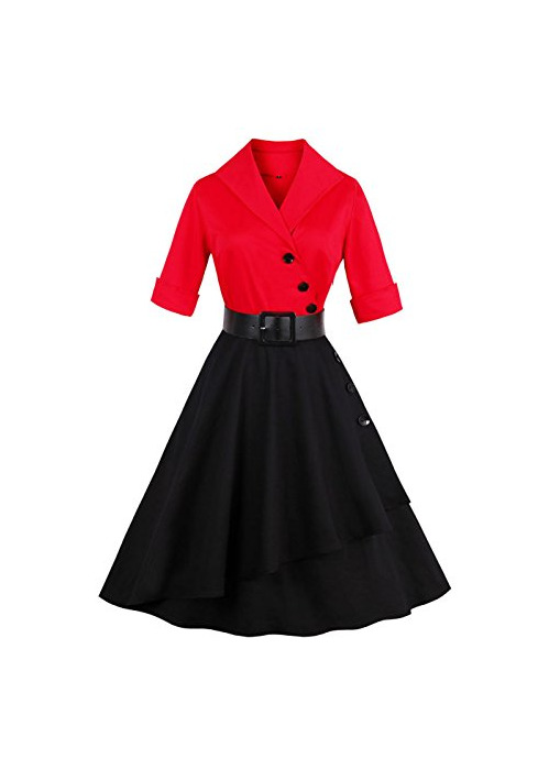 Moda VERNASSA 50s Retro Vestidos