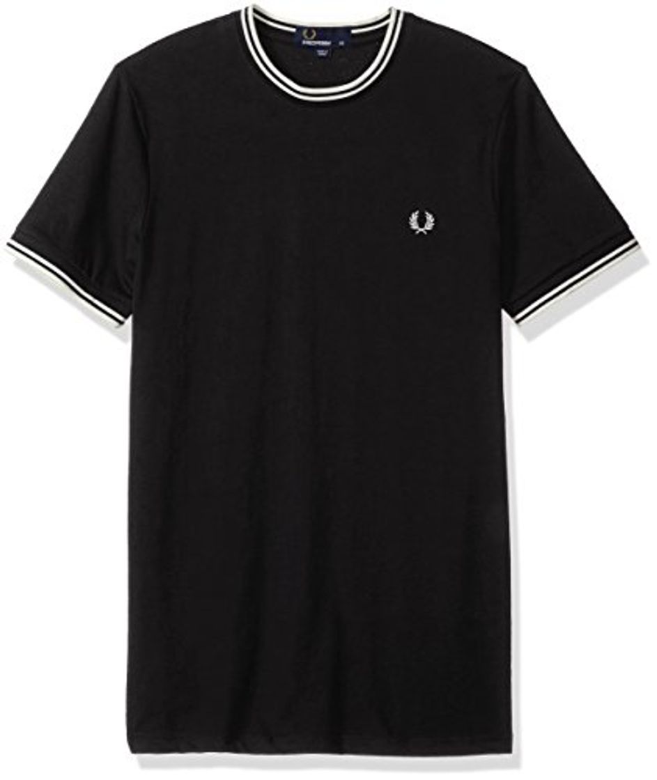 Product Fred Perry Fp Twin Tipped Camiseta, Negro